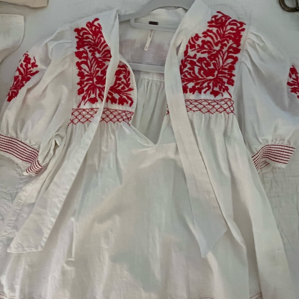 Free people embroidered top